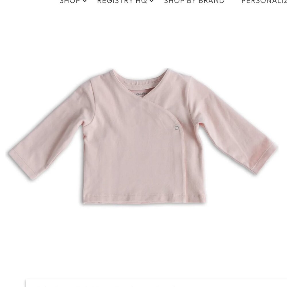 Pehr Essentials Wrap Cardigan in Powder Pink